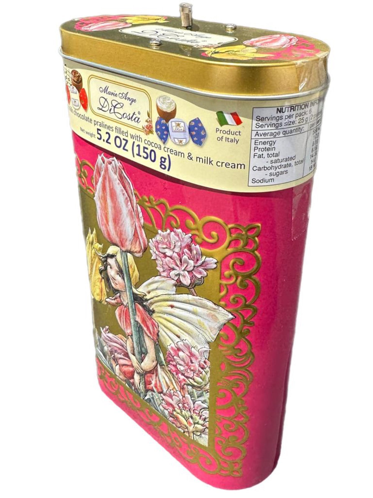 Marie Ange di Costa Flower Fairy Praline Chocolates -La Visiera in Rose 140g