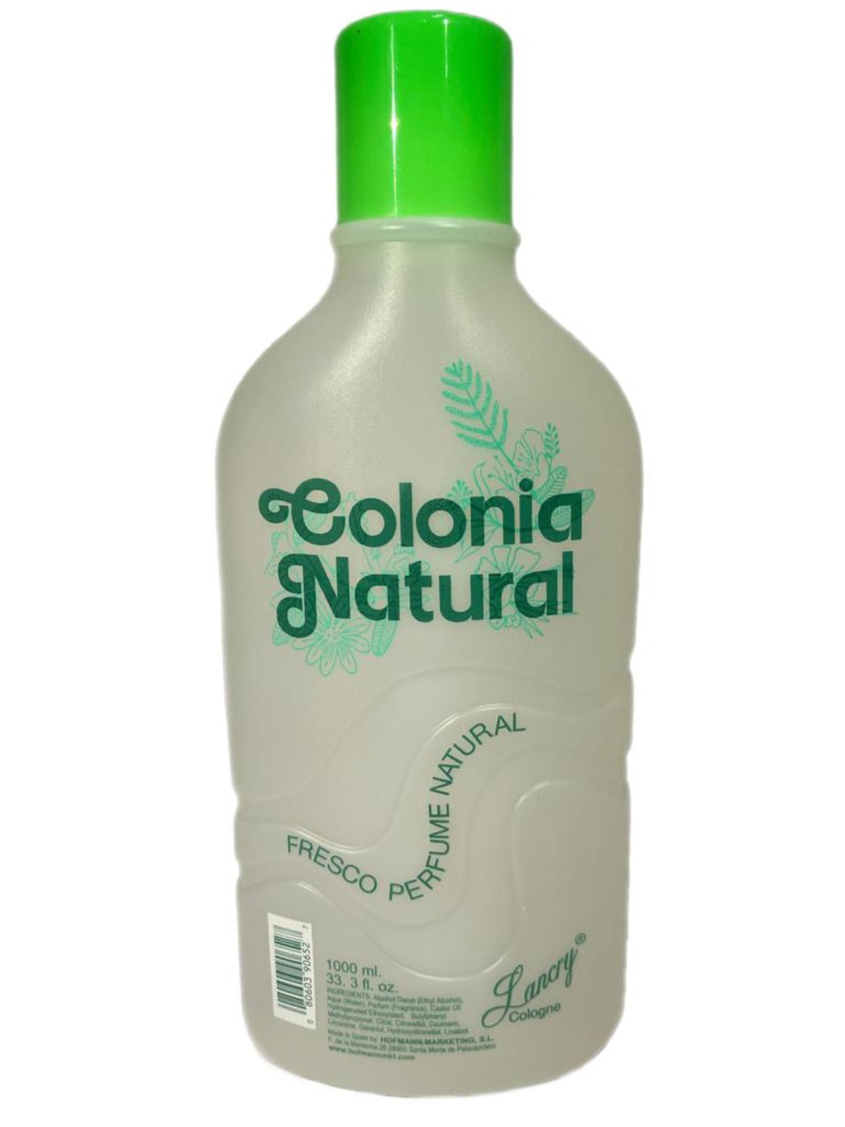 Lancry Colonia Natural Spanish Cologne 1000ml