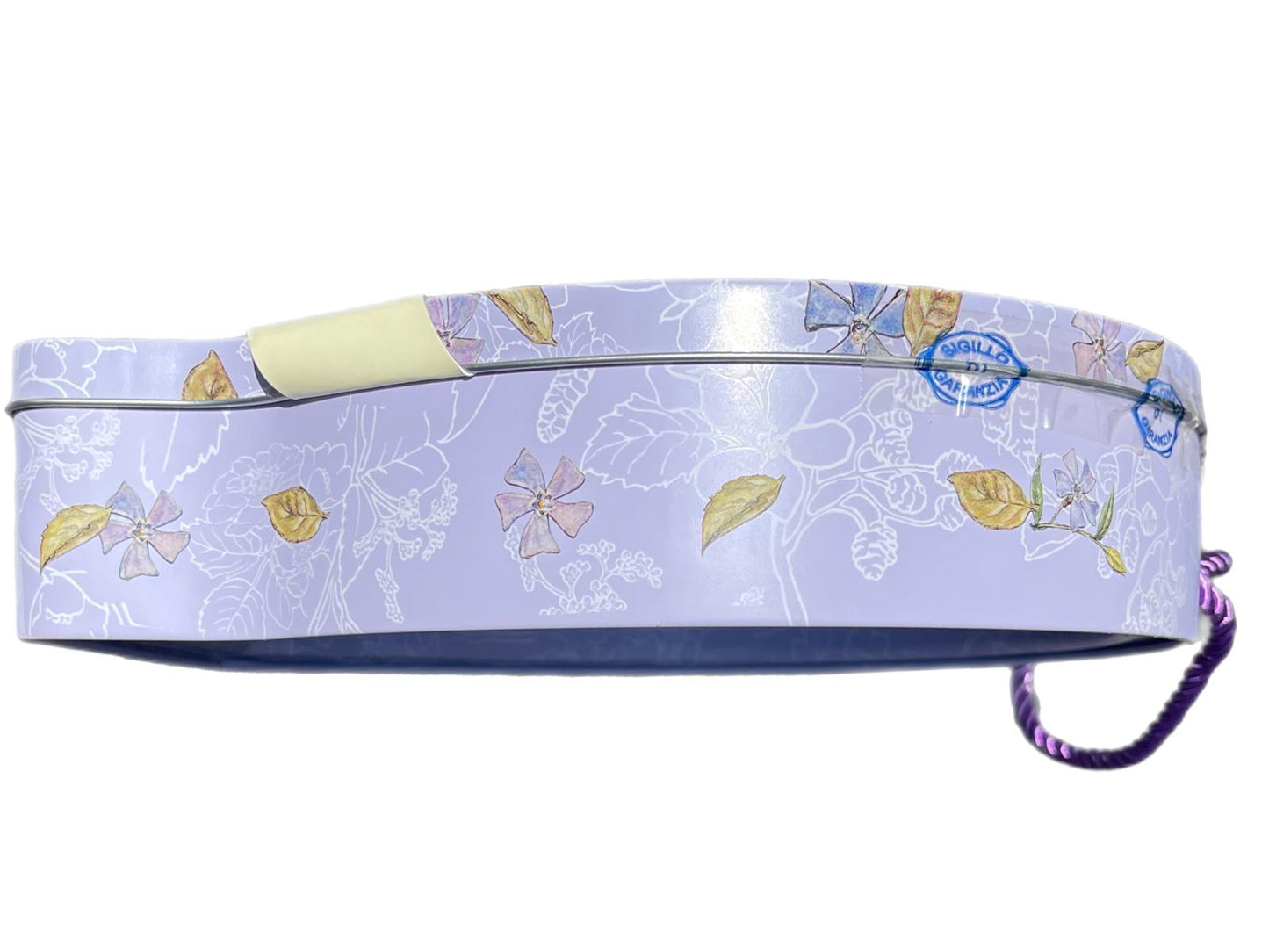 Marie Ange di Costa Italian Flower Fairy Circular Tin in Violet with Praline Chocolates 250g