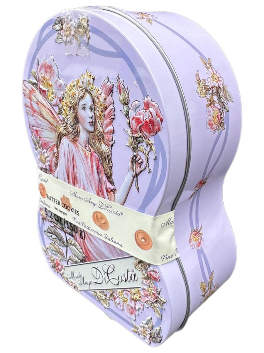 Marie Ange di Costa Flower Fairy Italian Butter Biscuits--The Hour Glass in Lavender 140g