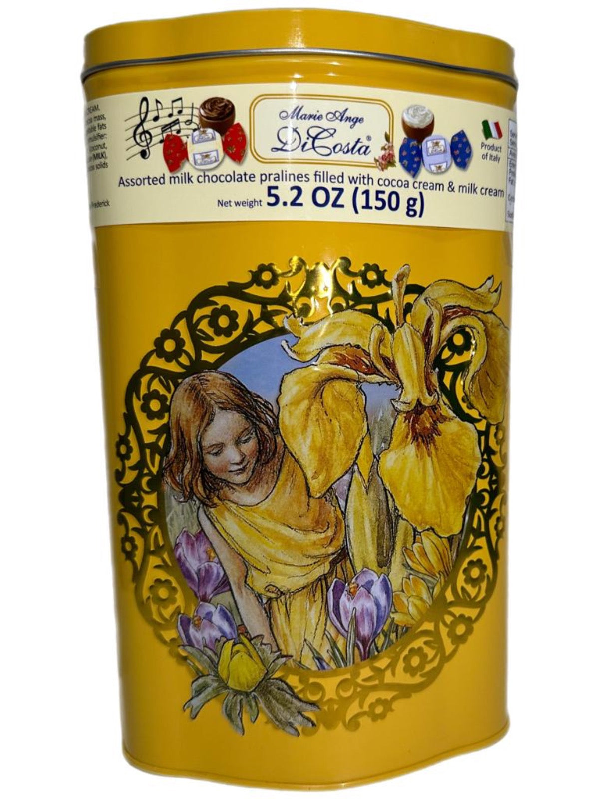 Marie Ange di Costa Flower Fairy Italian Praline Chocolates--Diamond in Gold 140g