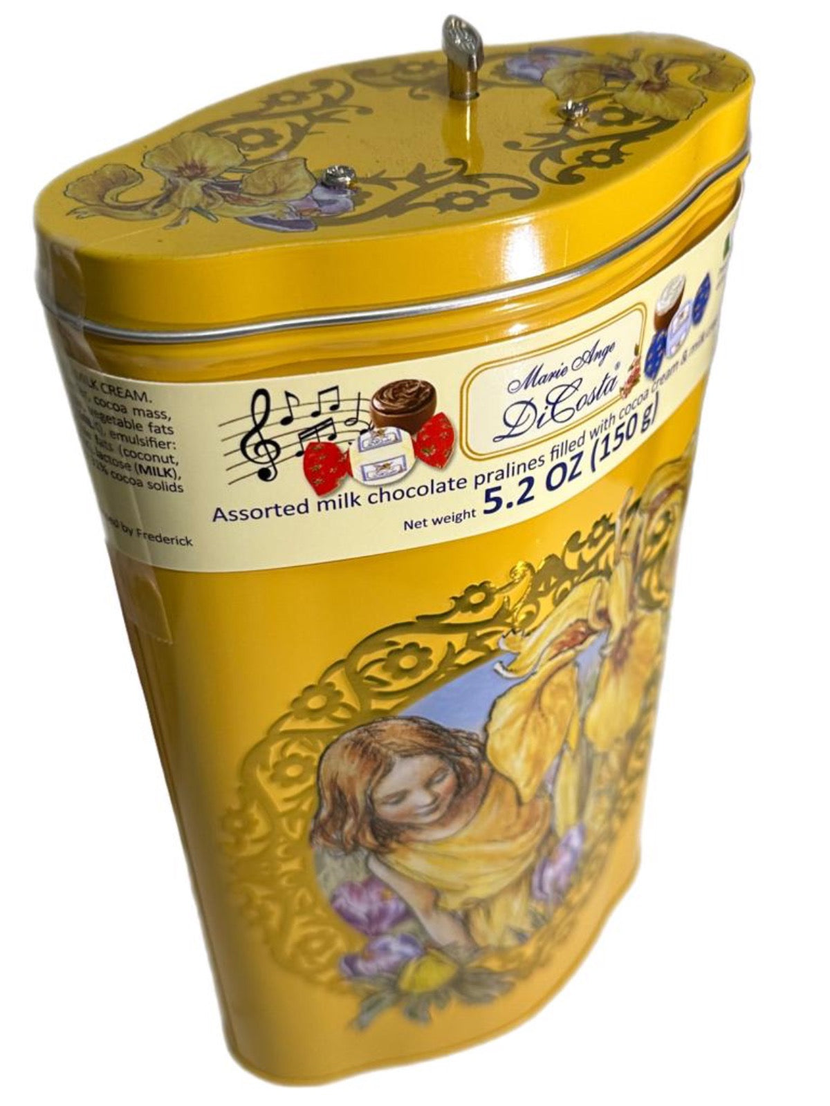 Marie Ange di Costa Flower Fairy Italian Praline Chocolates--Diamond in Gold 140g