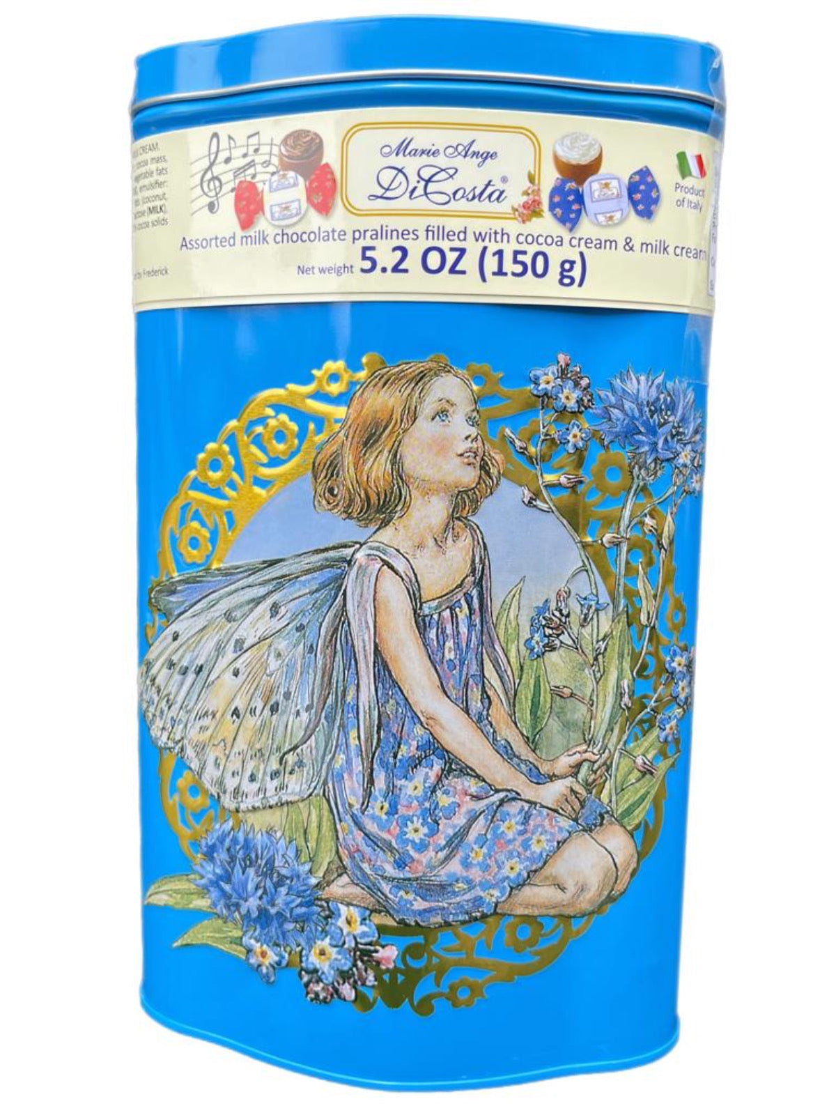Marie Ange di Costa Flower Fairy Italian Praline Chocolates--Diamond in Sky Blue 140g