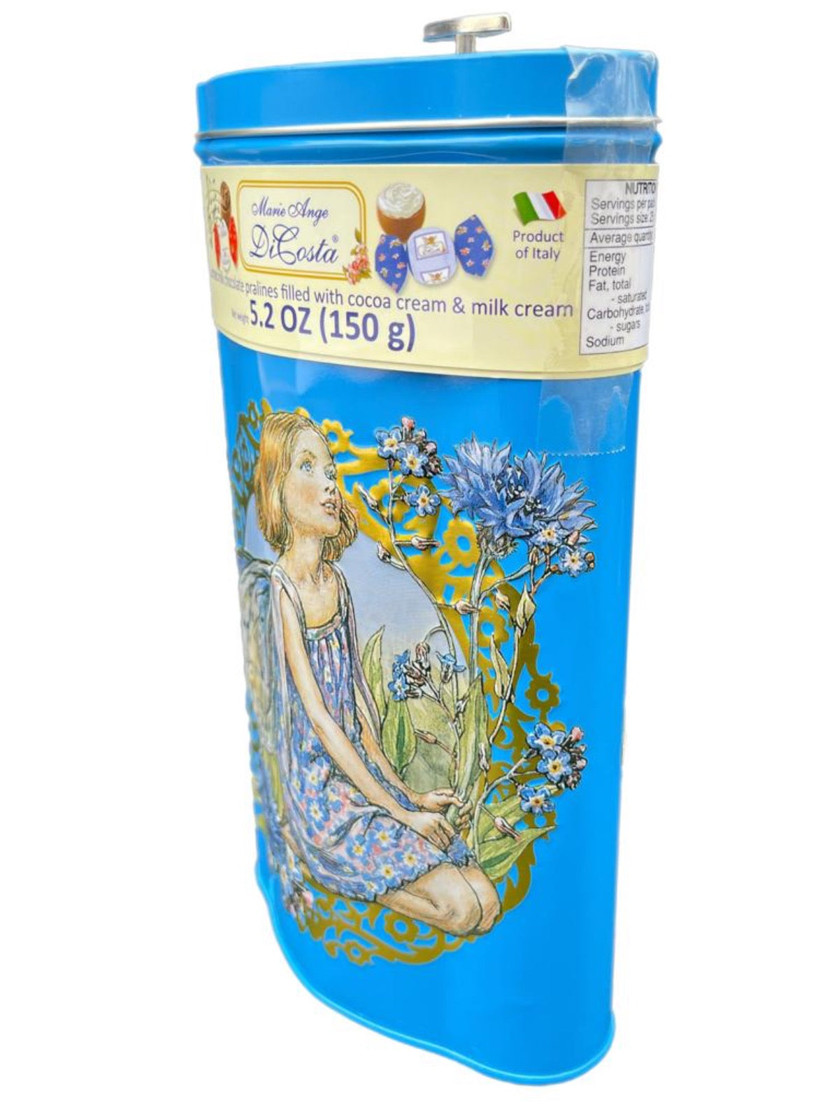 Marie Ange di Costa Flower Fairy Italian Praline Chocolates--Diamond in Sky Blue 140g