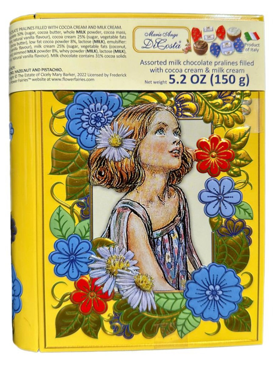 Marie Ange di Costa Flower Fairy Italian Praline Chocolates--Diary in Yellow 140g