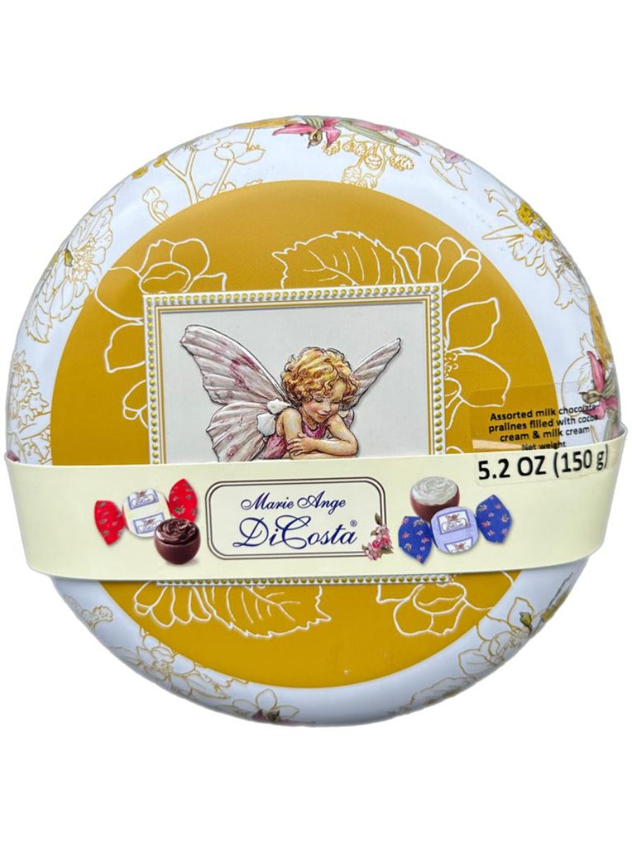 Marie Ange di Costa Flower Fairy Italian Praline Chocolates--Globe in Gold 140g
