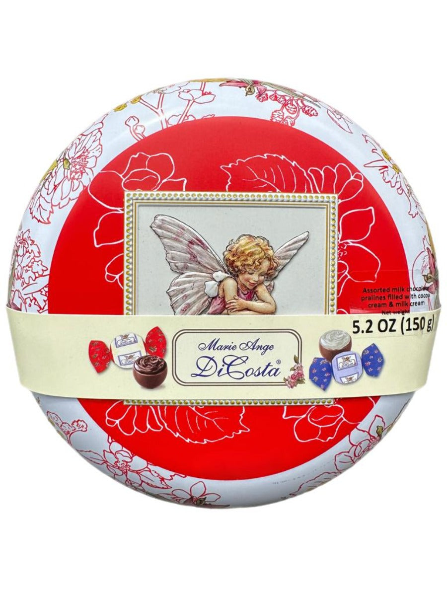 Marie Ange di Costa Flower Fairy Italian Praline Chocolates--Globe in Red 140g