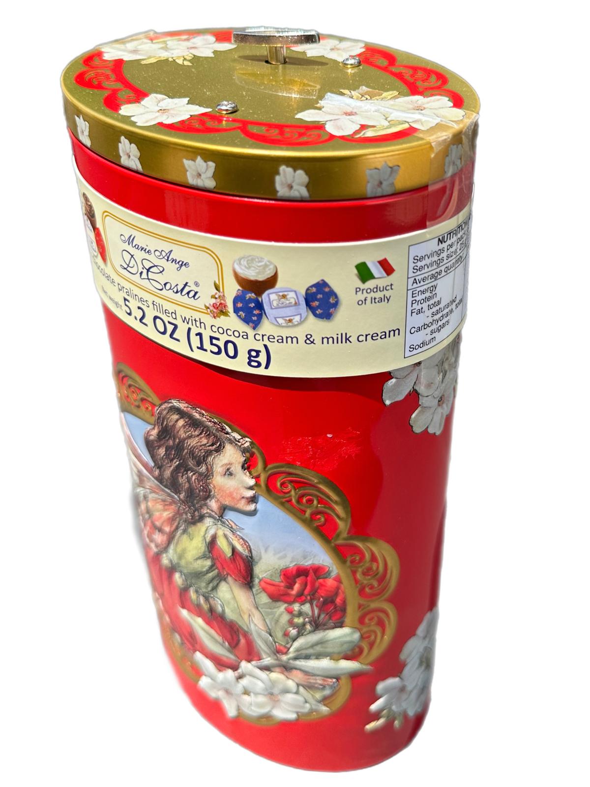 Marie Ange di Costa Flower Fairy Italian Praline Chocolates-- Il Cerchio in Crimson 140g
