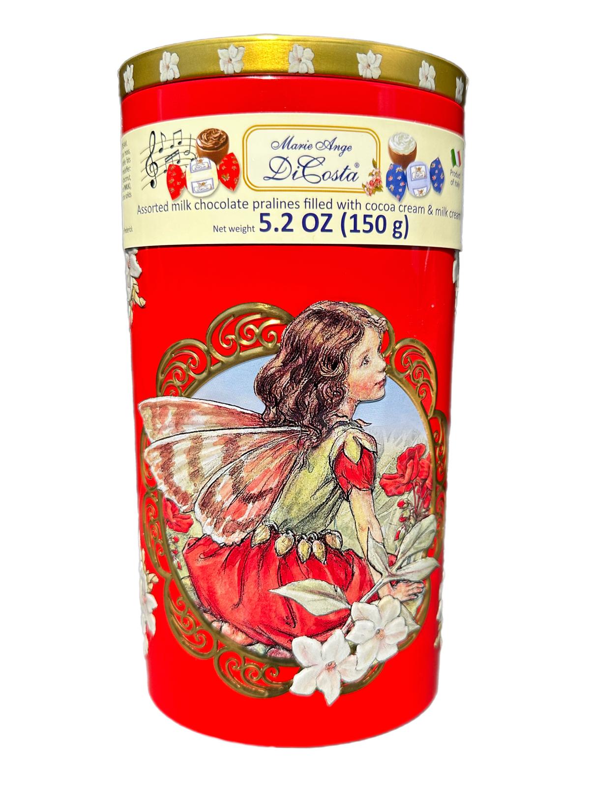 Marie Ange di Costa Flower Fairy Italian Praline Chocolates-- Il Cerchio in Crimson 140g