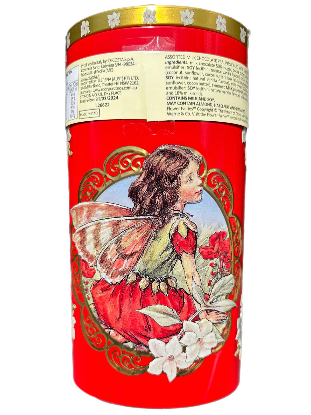 Marie Ange di Costa Flower Fairy Italian Praline Chocolates-- Il Cerchio in Crimson 140g