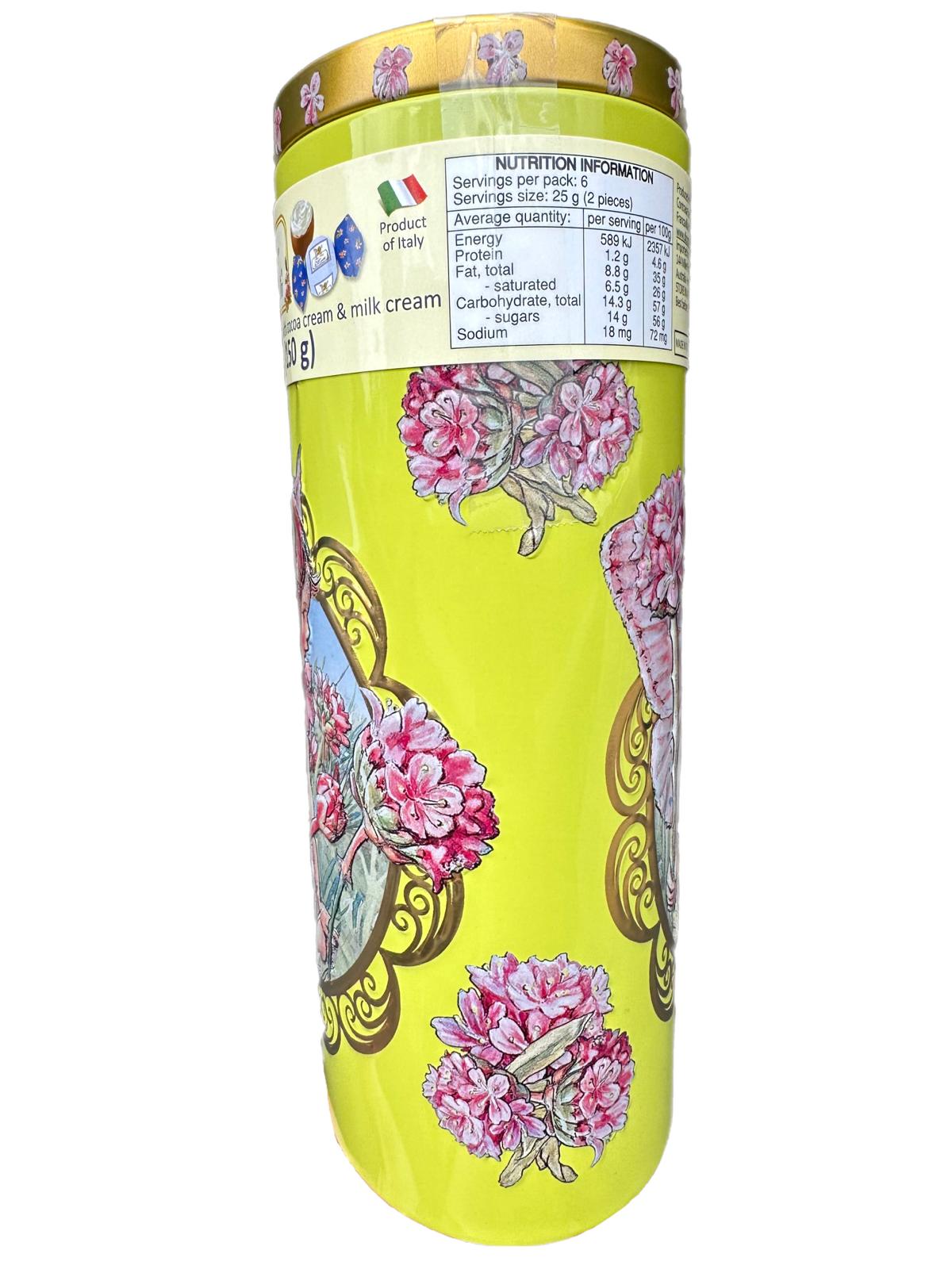 Marie Ange di Costa Flower Fairy Italian Praline Chocolates-- Il Cerchio in Gold 140g