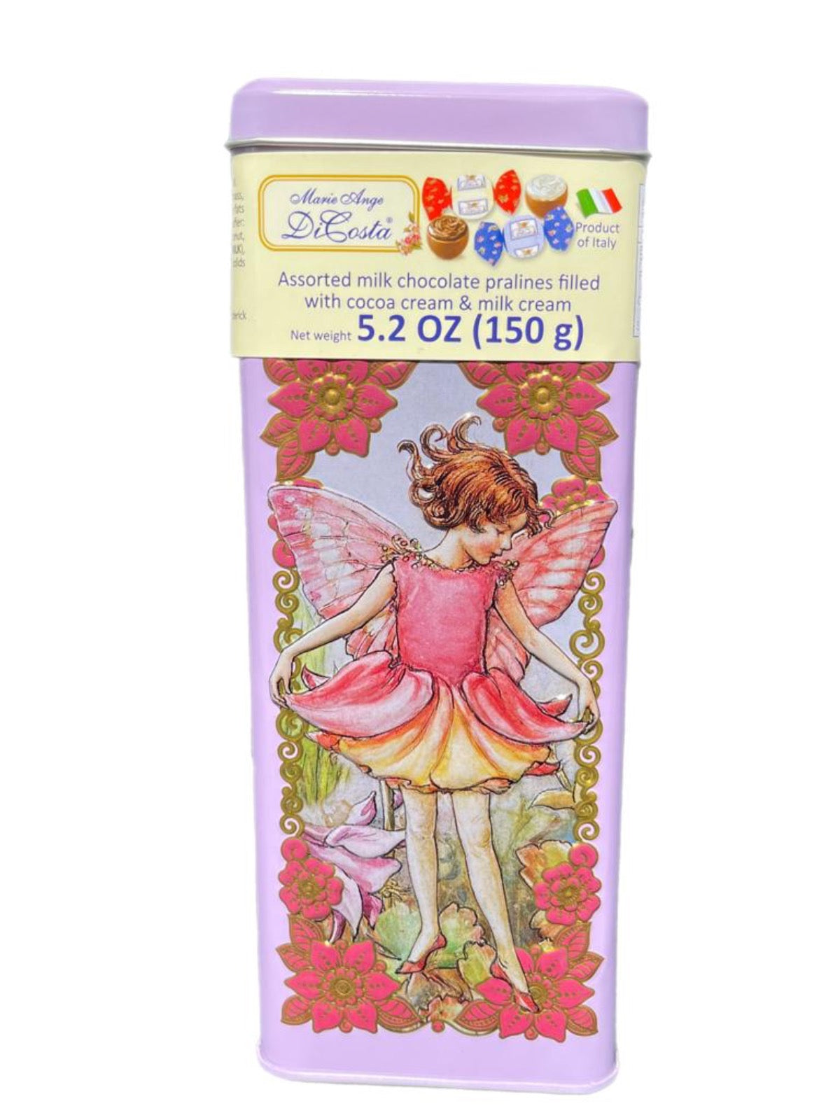 Marie Ange di Costa Flower Fairy Italian Praline Chocolates-- Snella in Rose 140g