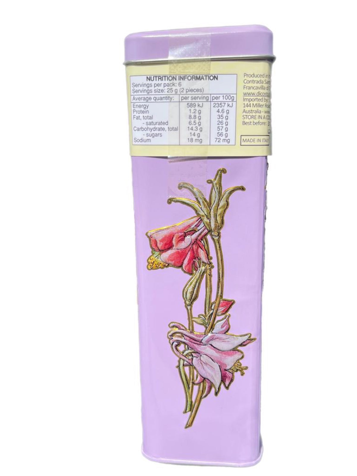 Marie Ange di Costa Flower Fairy Italian Praline Chocolates-- Snella in Rose 140g