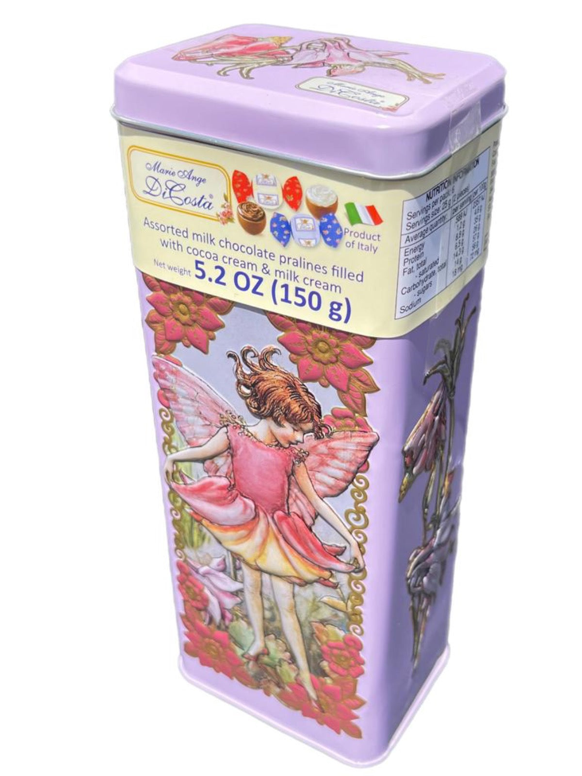 Marie Ange di Costa Flower Fairy Italian Praline Chocolates-- Snella in Rose 140g