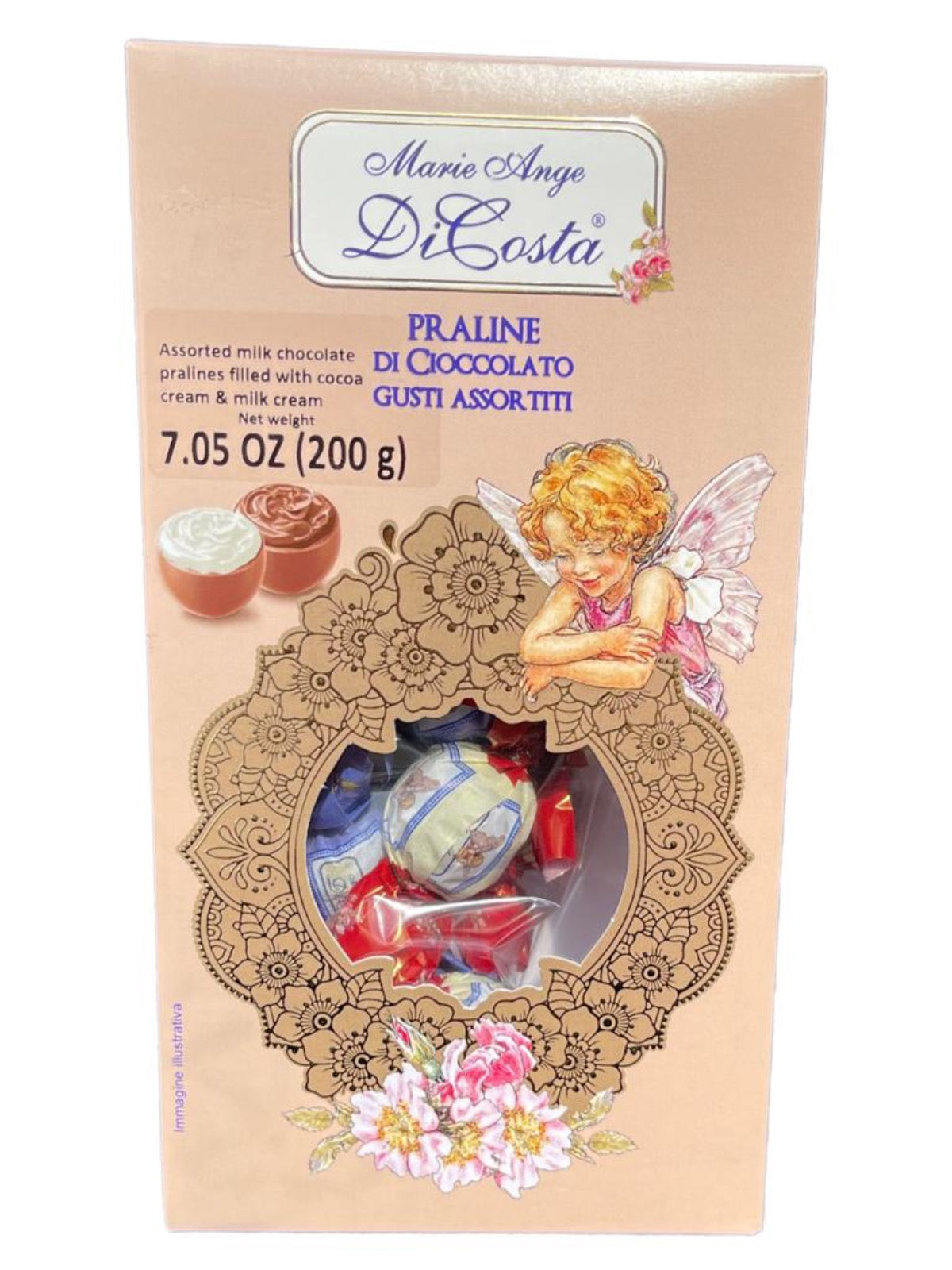 Marie Ange di Costa Flower Fairy Italian Praline Chocolates Assorted Flavours 200g Best Before 03/2024