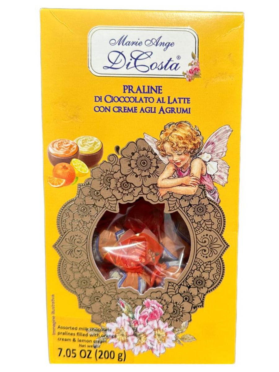 Marie Ange di Costa Flower Fairy Italian Praline Chocolates Mixed Citrus 200g