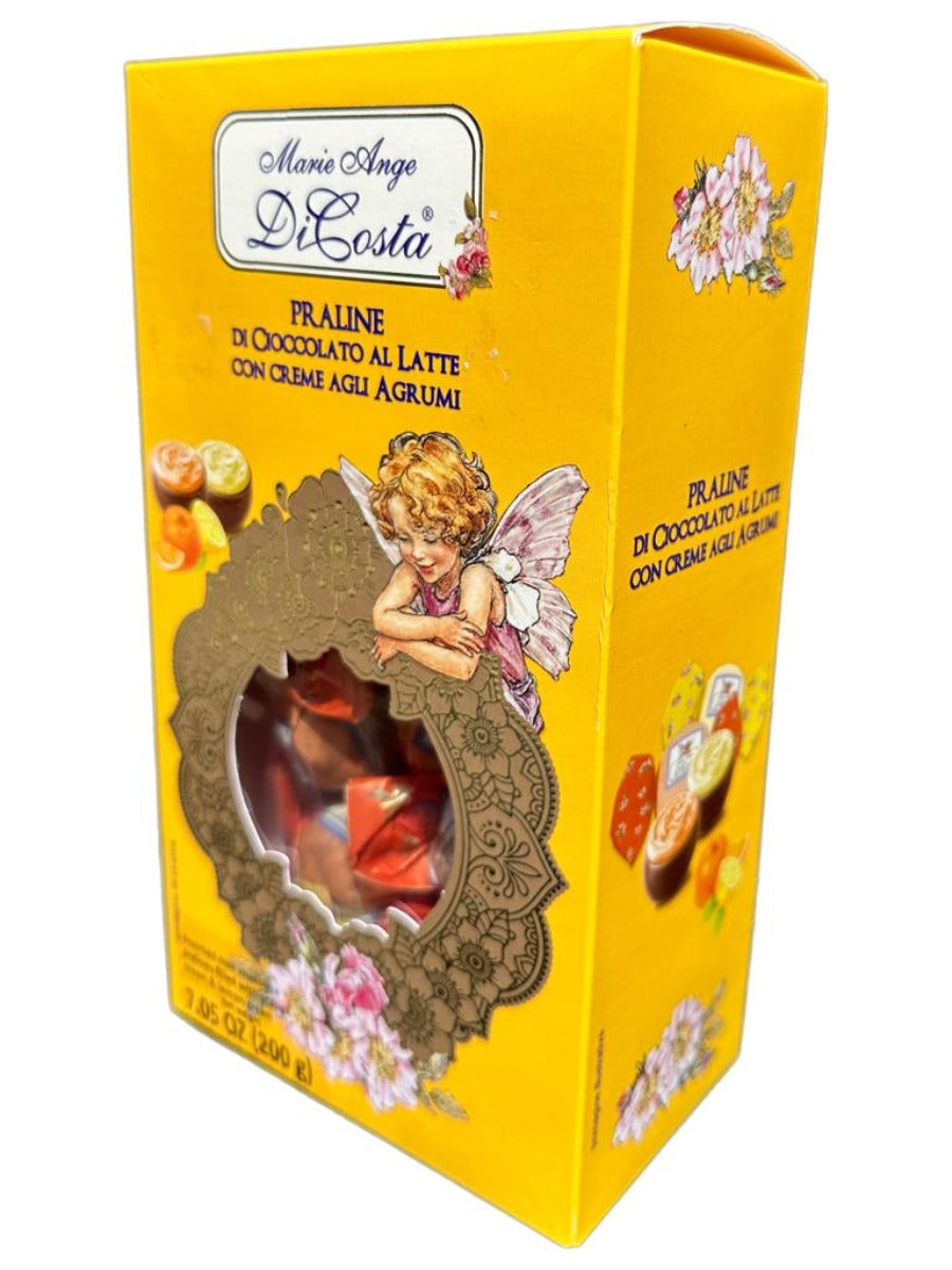 Marie Ange di Costa Flower Fairy Italian Praline Chocolates Mixed Citrus 200g