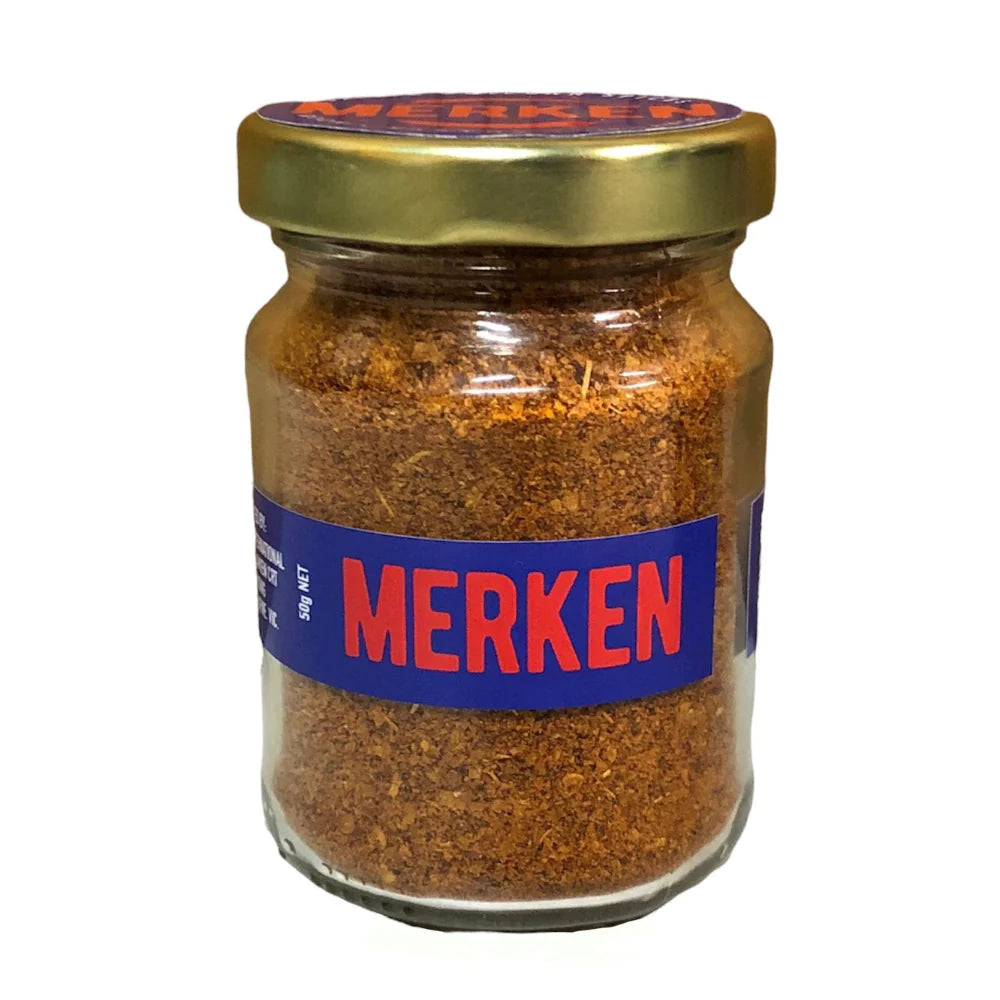 Merken Chilean chili seasoning 50g (Best Before 10-10-2029)