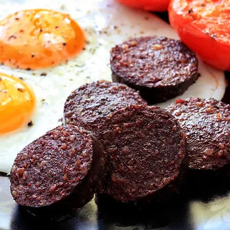 AVAILABLE IN STORE ONLY FROZEN - Morcilla de Burgos (rice) 4 piece pack frozen