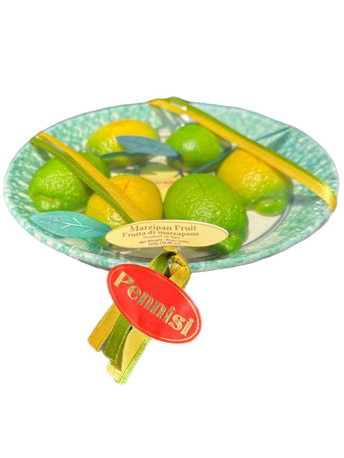 Pennisi Marzipan Fruit in Sicilian Lemon Terracotta Plate 300g
