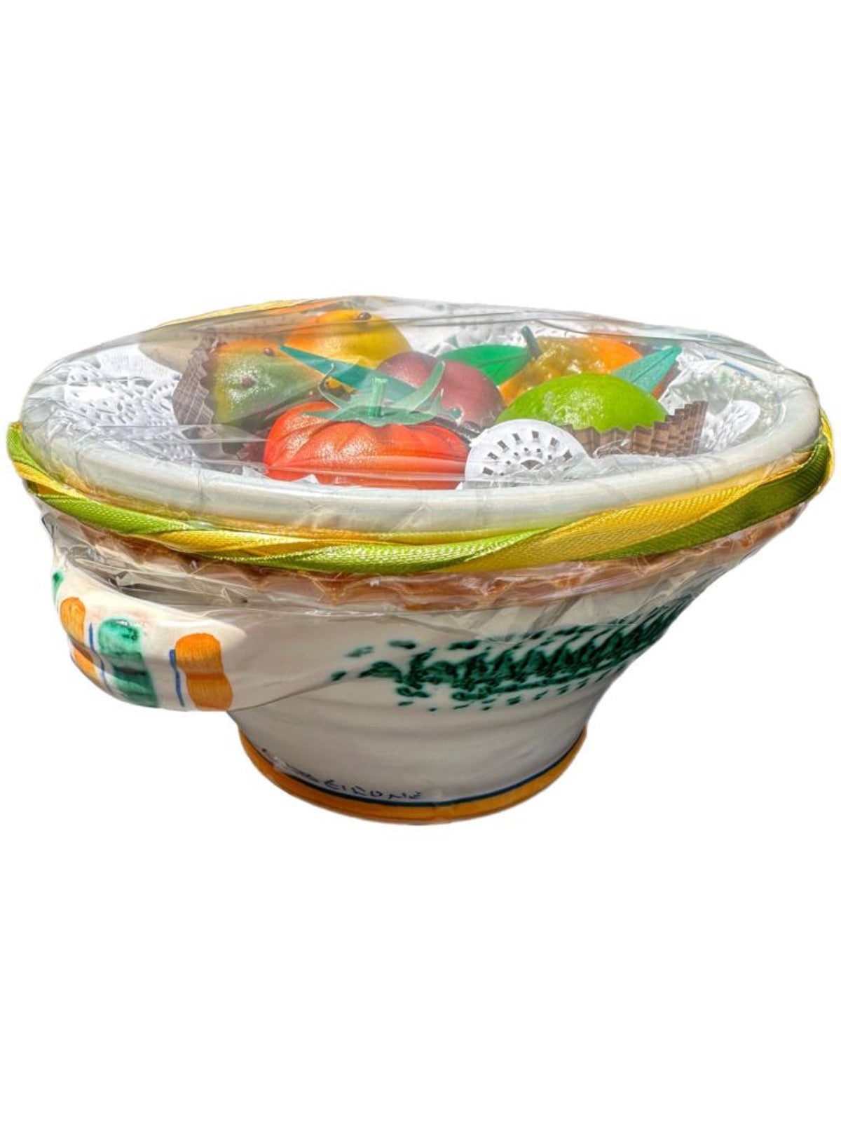Pennisi Marzipan Fruit in Sicilian Terracotta Plate 180g