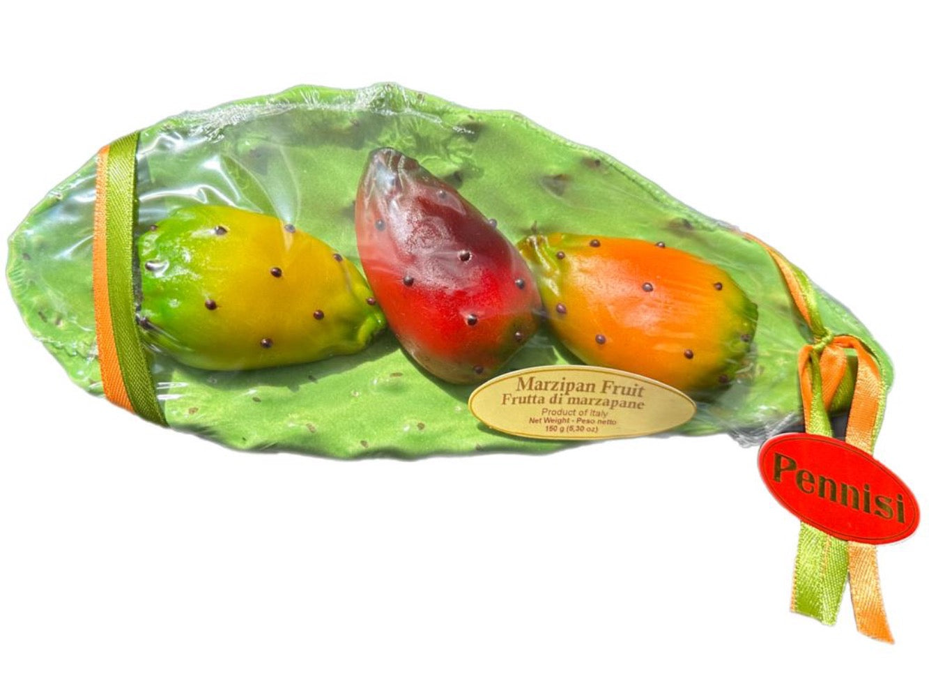 Pennisi Marzipan Fruit in Sicilian Terracotta Plate Fico de India 150g