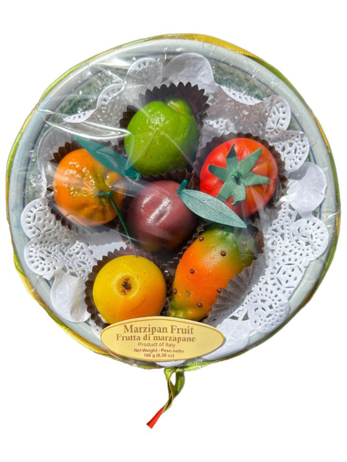 Pennisi Marzipan Fruit in Sicilian Terracotta Plate 180g