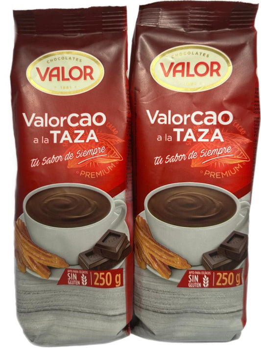 Valor Spanish Drinking Chocolate for Churros 2 pack 250g x2