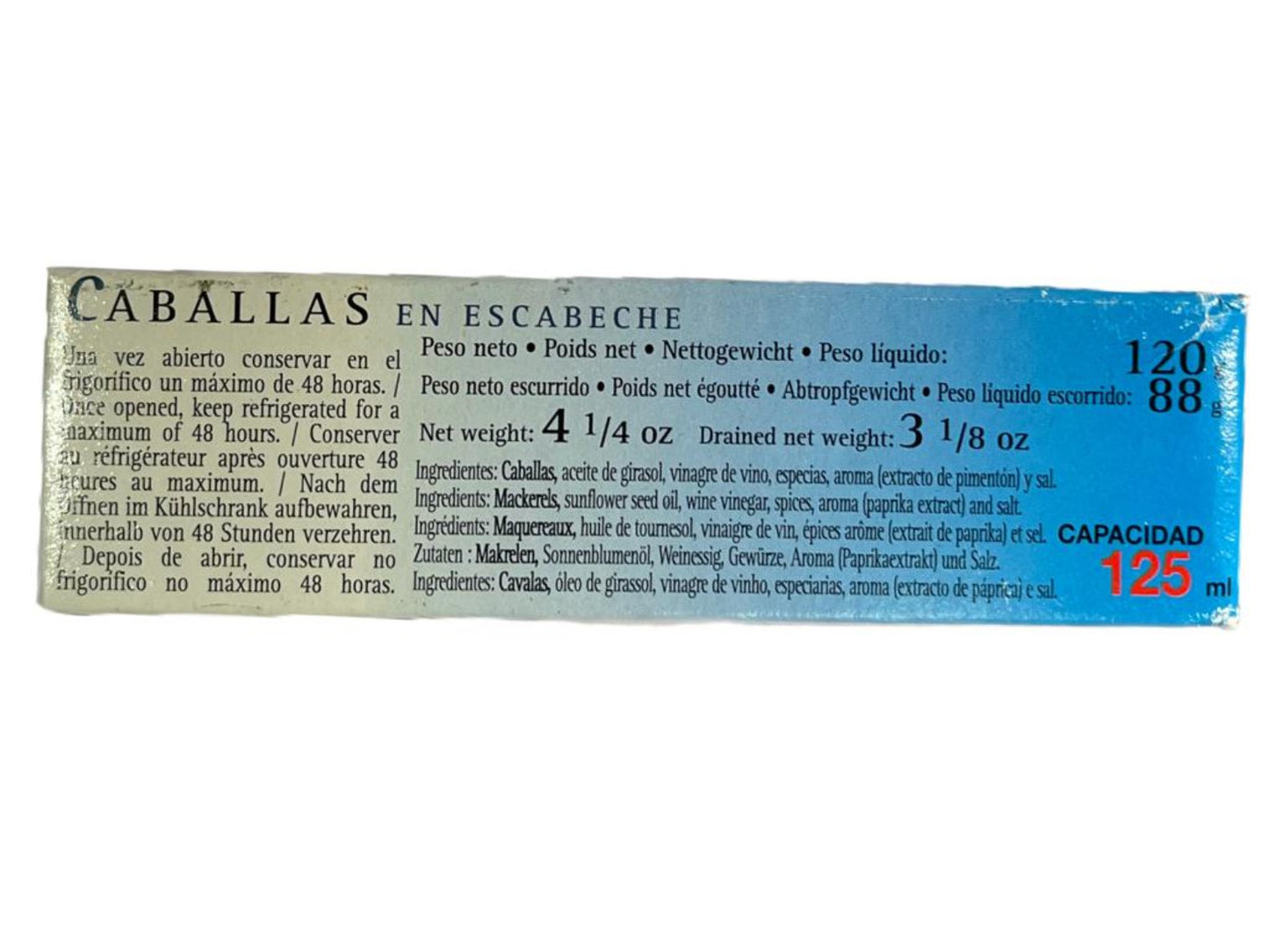 Vigilante Caballas en Escabeche Mackerels in Pickled Sauce 120g