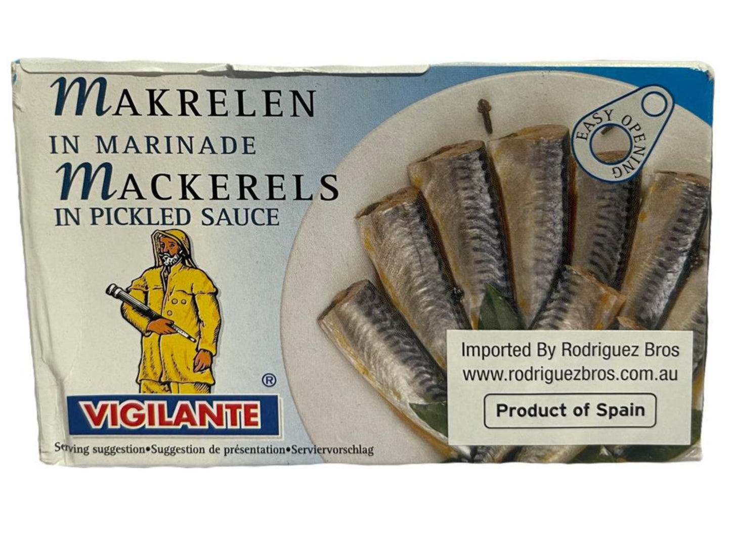 Vigilante Caballas en Escabeche Mackerels in Pickled Sauce 120g