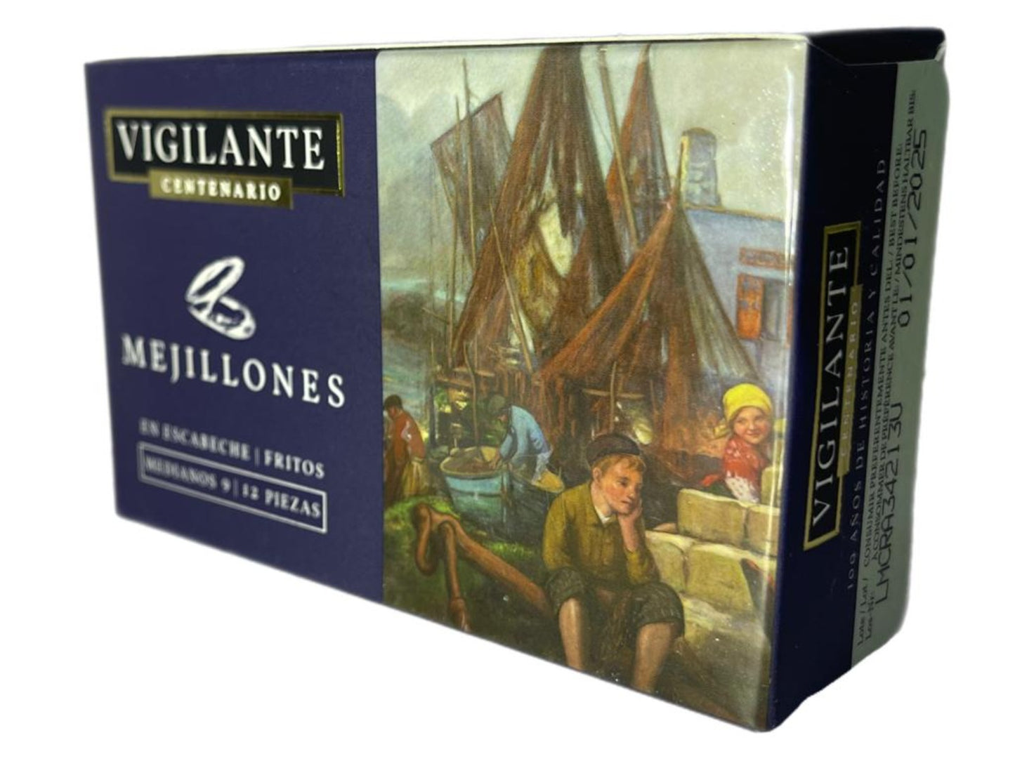 Vigilante Centenario Mejillones en Escabeche Mussels in Pickled Sauce 115g