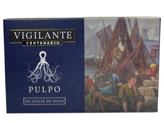 Vigilante Centenario Pulpo en Aceite de Olivia Octopus in Olive Oil 115g