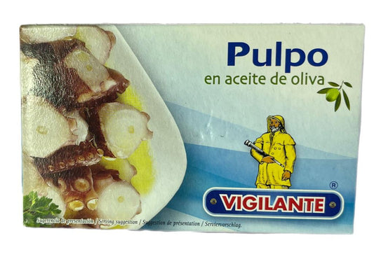 Vigilante Pulpo en Aceite de Olivia Spanish Octopus in Olive Oil 115g