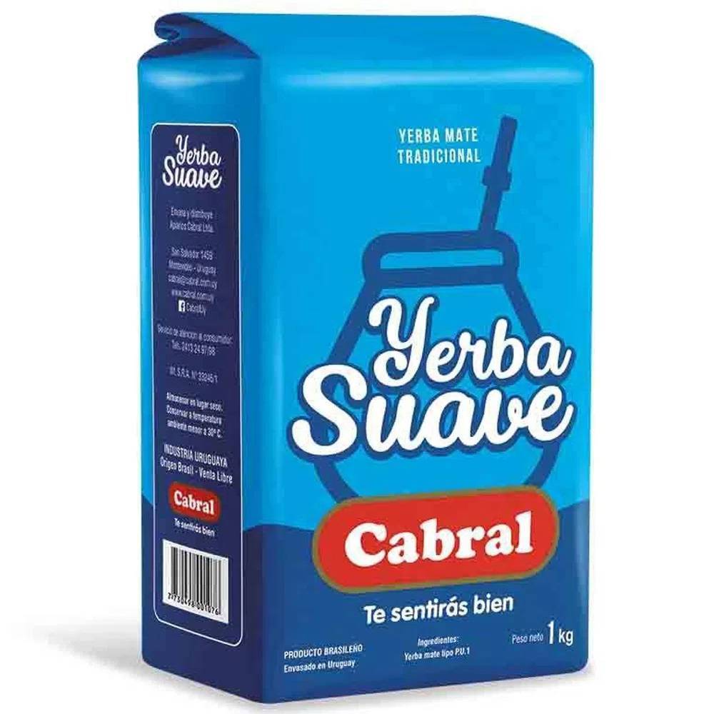 Yerba Mate Cabral Yerba Suave 1kg