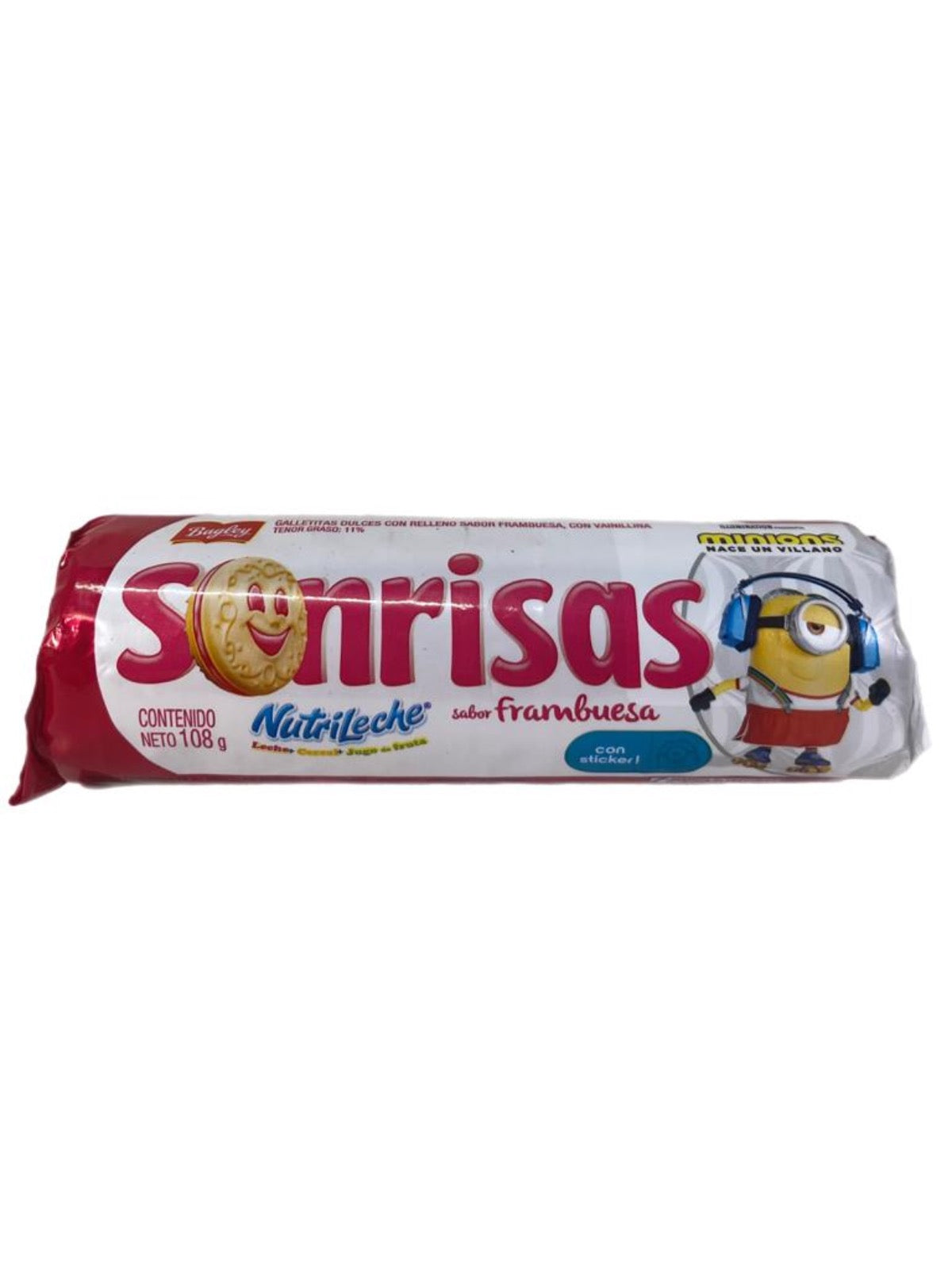 Sonrisas Sabor Frambuesa 108g