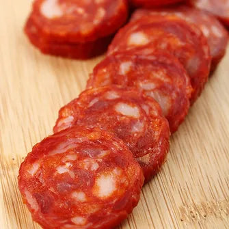 Hot Cantimpalo Half Salami Approx 400g random weight packet. Regular price $12.50 AUD [You are guaranteed to receive at least 390g of product, equivalent price of $32.05 per kg.]