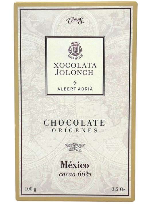 Vicens Xocolata Jolonch Chocolate Origines Mexico 66% Cacao Dark Chocolate With Mexico Cacao 100g (Best Before 01-07-2025)