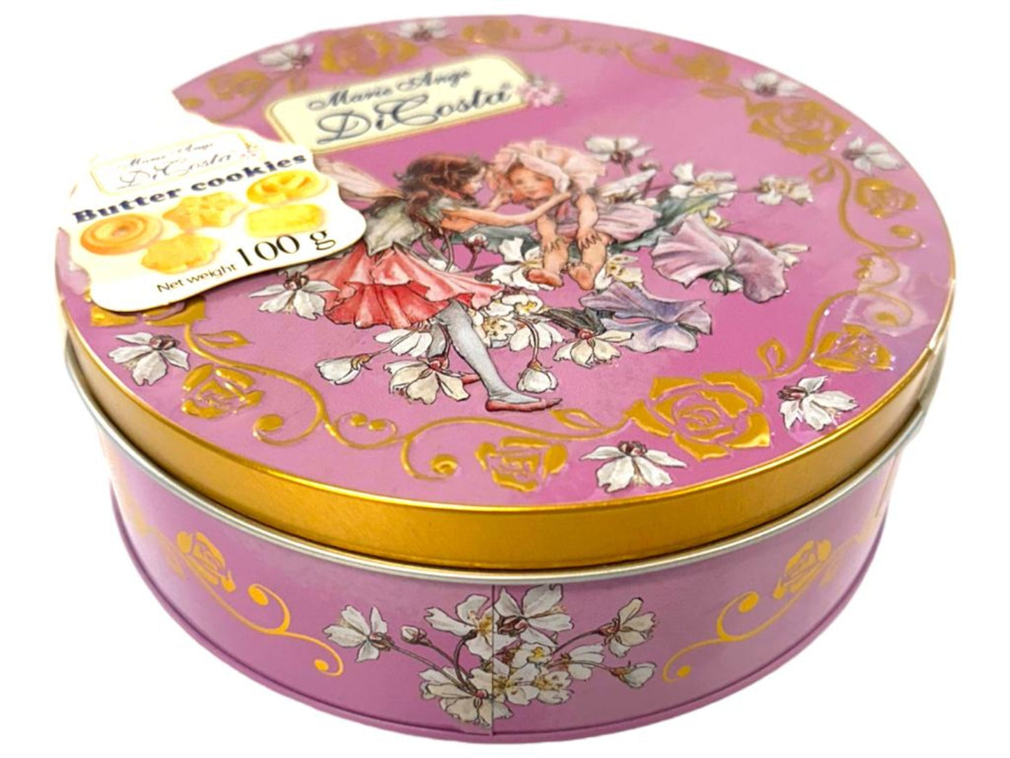Marie Ange di Costa Flower Fairy Italian Butter Cookies—Il Girotondo in Pink 100g