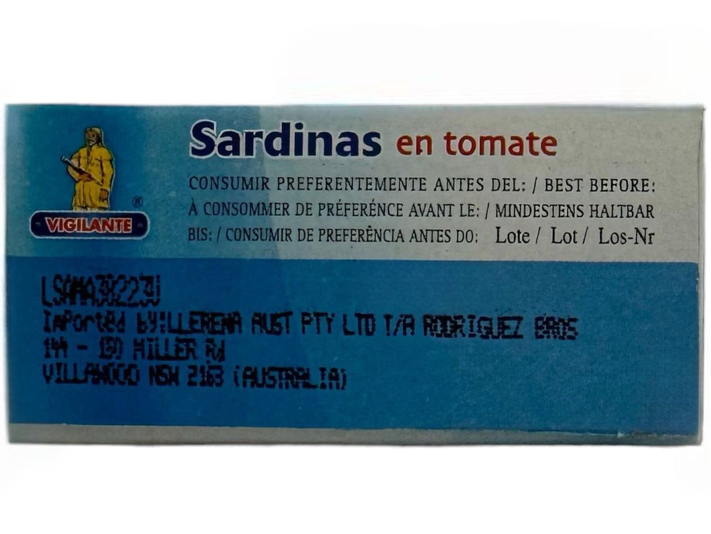 Vigilante Sardinas en Tomate Spain - Sardines in Tomato 120g
