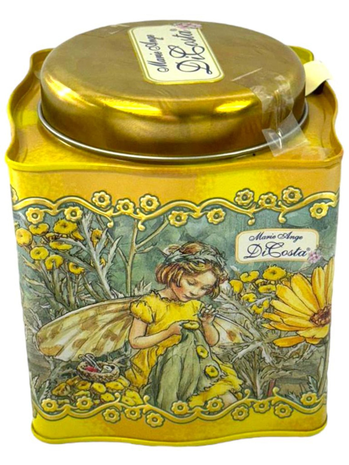 Marie Ange di Costa Flower Fairy Italian Butter Cookies—Il Boccetta in Gold 150g