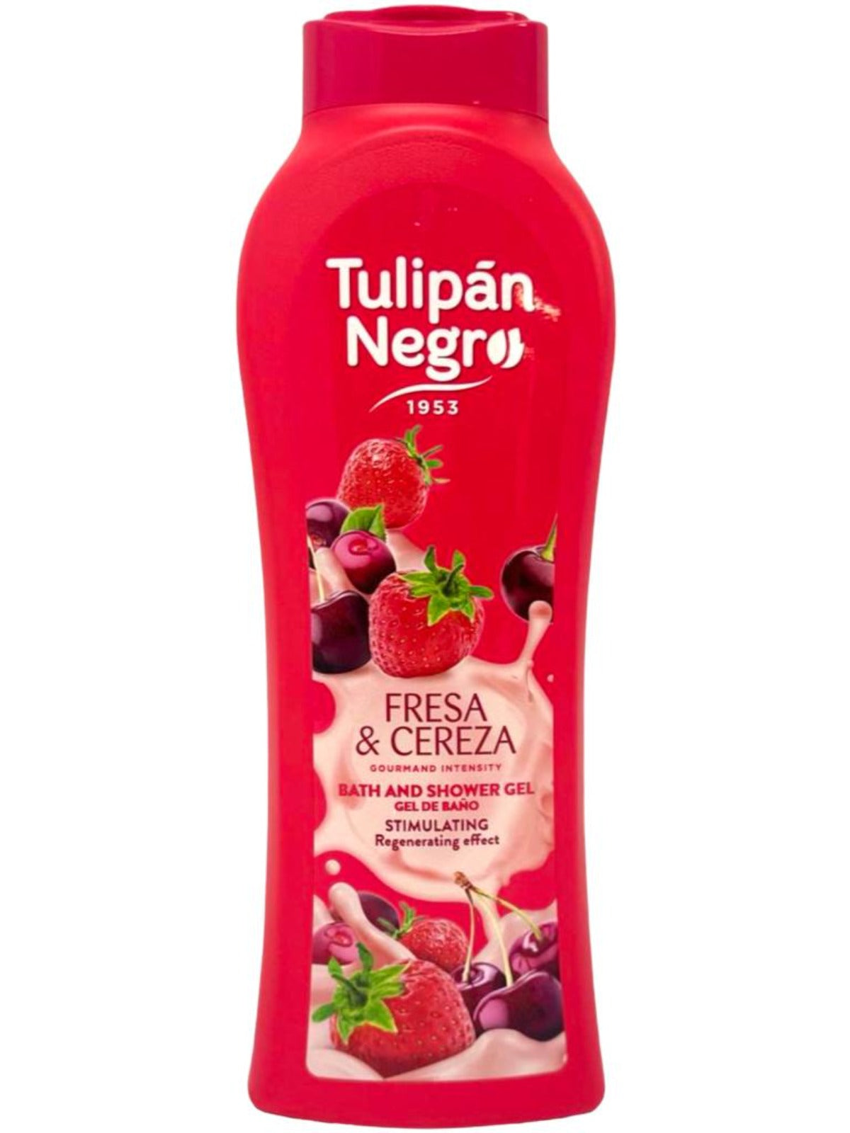 Tulipan Negro Strawberry and Cherry Spanish Bath And Shower Gel 650ml