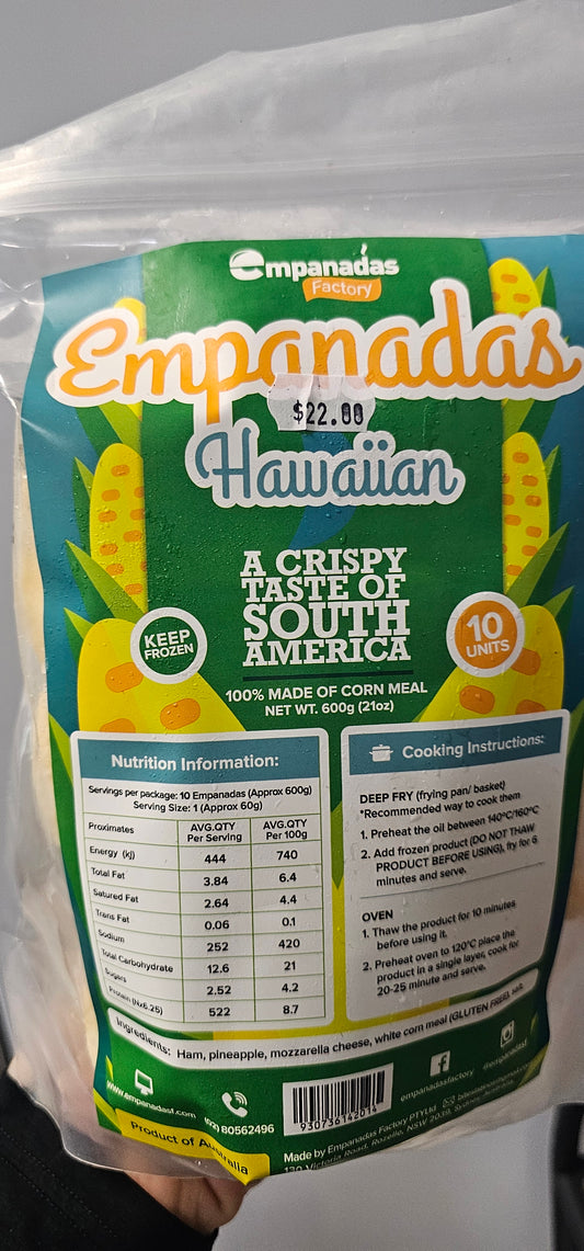 IN STORE ONLY- Empanada Factory  Hawaiian Empanada (Frozen) 600g (Best Before 22-03-2028)