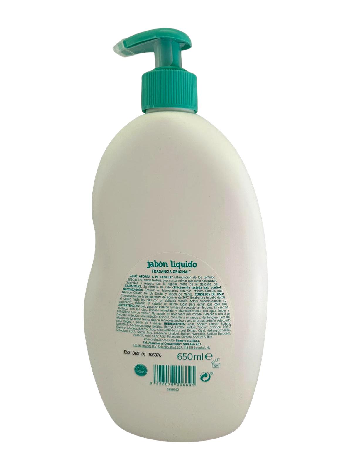 Nenuco Spanish Baby Baby Bath Soap Original 650ml