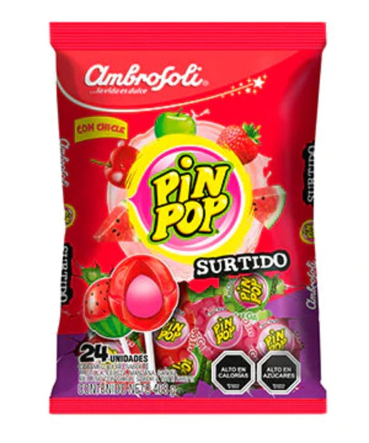 Pin Pop Surtido Lollipop Bag 108g
