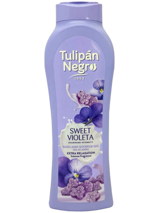 Tulipan Negro Sweet Violeta Spanish Bath And Shower Gel 650ml