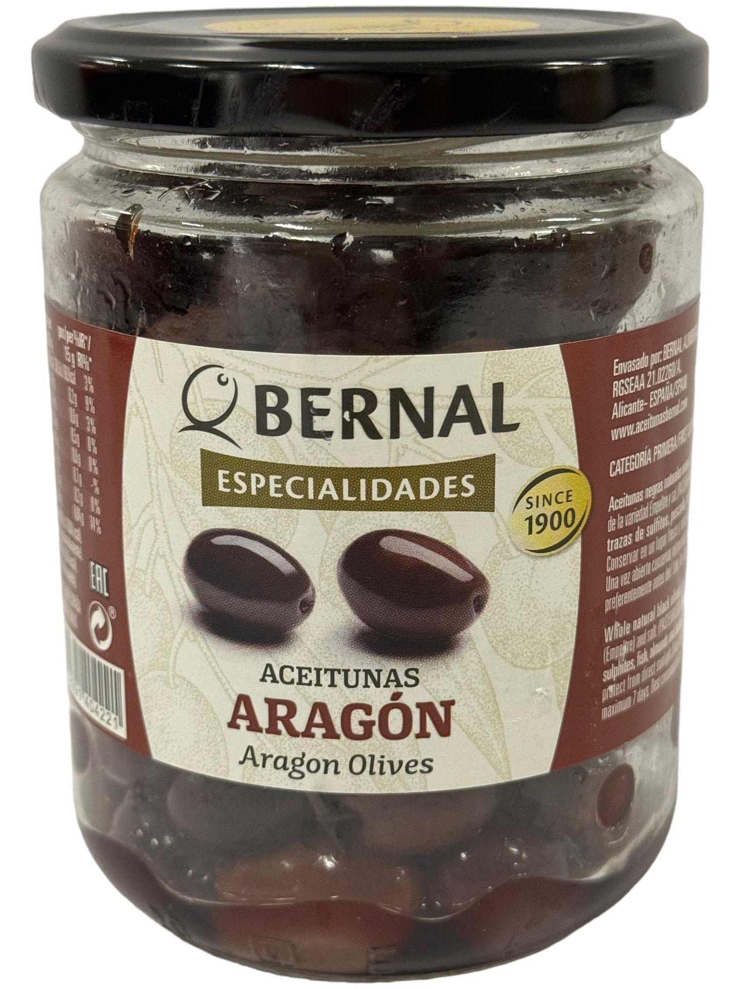 Bernal Especialades Aceitunas Aragon Olives 250g Best Before End of April 2025