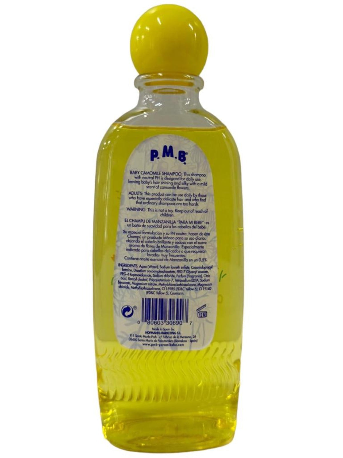 Para Mi Bebe  Chamomile Manzanilla Shampoo 250ml 3 Pack 750ml Total