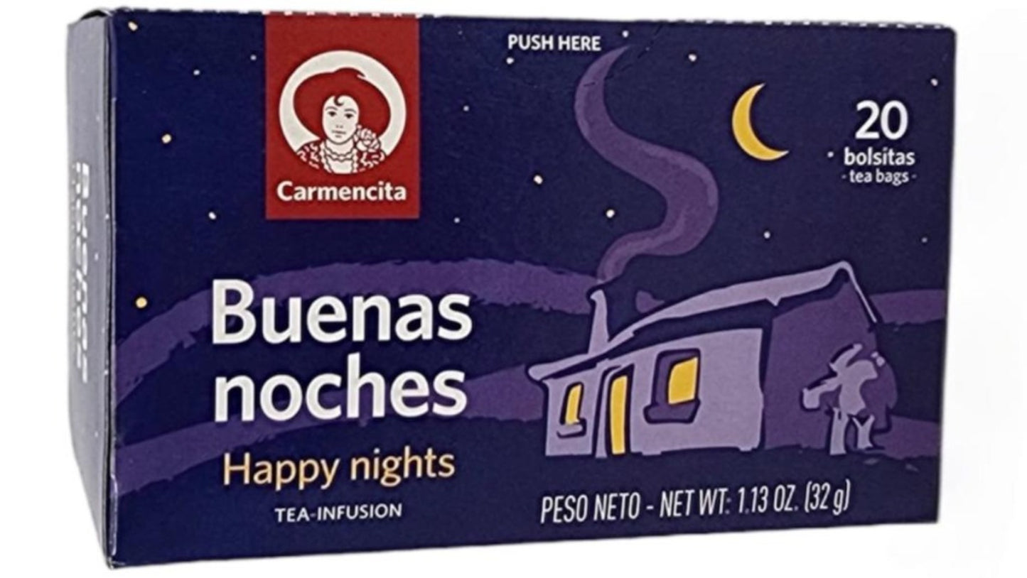 Carmencita Happy Nights Tea Infusion 20x bags 32g