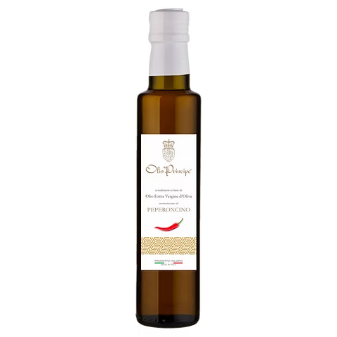 Olio Principe Sicilian Extra Virgin Olive Oil  flavoured with Pepperoncini  250ml