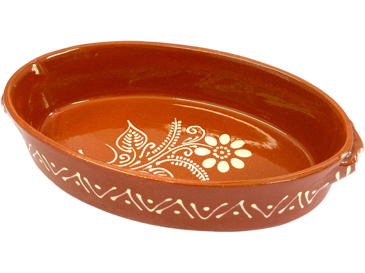 Edgar Picas Assadeira Oval Regional 0 Portuguese Terracotta Oval Baking Dish 25cm x 15cm x 5.5cm